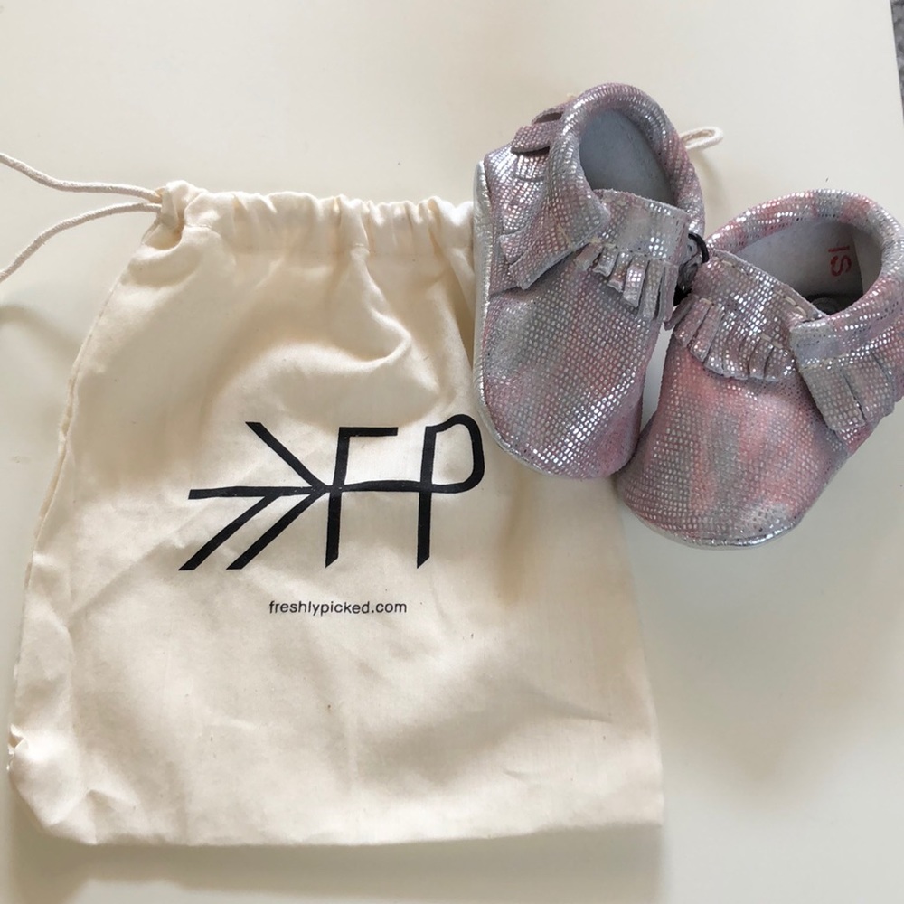 Brand new size 3 girl soft sole mocs